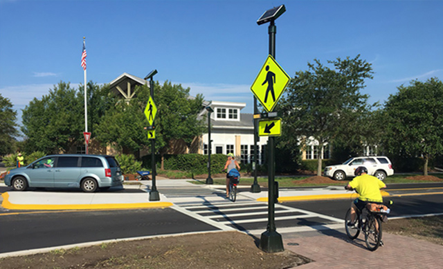 Crosswalk-Solar-LED-Beacons